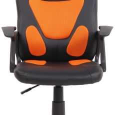 Detská kancelárska stolička Dano, čierna / oranžová - 2