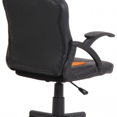 Detská kancelárska stolička Dano, čierna / oranžová - 4