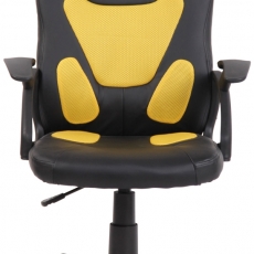 Detská kancelárska stolička Dano, čierna / žltá - 2
