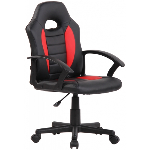 Detská kancelárska stolička Femes, čierna / červená - 1