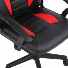 Detská kancelárska stolička Femes, čierna / červená - 6