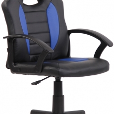 Detská kancelárska stolička Femes, čierna / modrá - 1