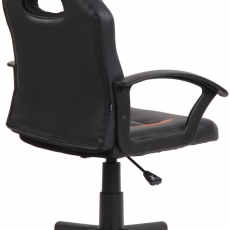 Detská kancelárska stolička Femes, čierna / oranžová - 4