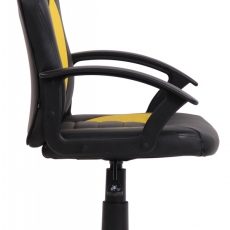 Detská kancelárska stolička Femes, čierna / žltá - 3