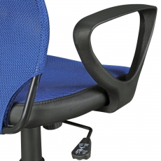 Detská kancelárska stolička Kika, sieťovina, modrá - 8