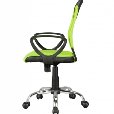 Detská kancelárska stolička Kika, sieťovina, zelená - 5