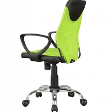 Detská kancelárska stolička Kika, sieťovina, zelená - 6