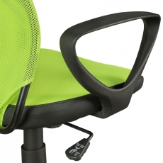 Detská kancelárska stolička Kika, sieťovina, zelená - 8