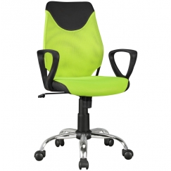 Detská kancelárska stolička Kika, sieťovina, zelená