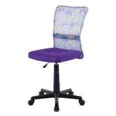 Detská kancelárska stolička Rufin, fialová/motív - 1
