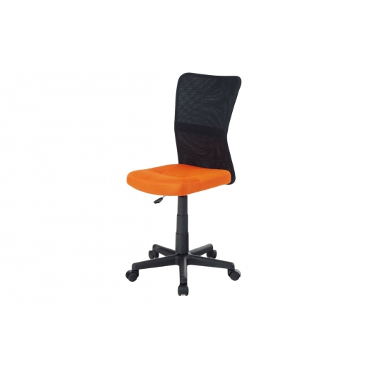 Detská kancelárska stolička Rufin, oranžová/čierna - 1