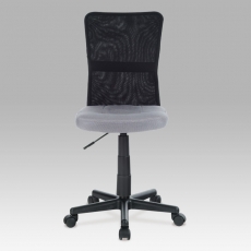 Detská kancelárska stolička Rufin, sivá/čierna - 2