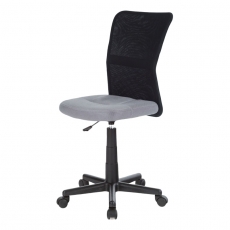 Detská kancelárska stolička Rufin, sivá/čierna - 1