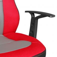 Detská kancelárska stolička Speedy, syntetická koža, červená - 8