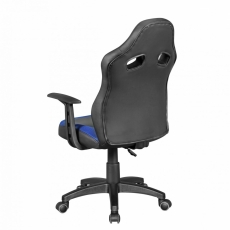 Detská kancelárska stolička Speedy, syntetická koža, modrá - 6