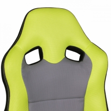 Detská kancelárska stolička Speedy, syntetická koža, zelená - 6
