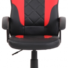 Detská kancelárska stolička Tafo, čierna / červená - 2