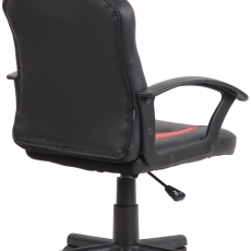 Detská kancelárska stolička Tafo, čierna / červená - 4