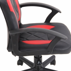 Detská kancelárska stolička Tafo, čierna / červená - 7