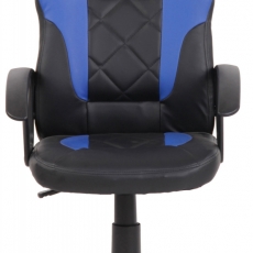 Detská kancelárska stolička Tafo, čierna / modrá - 2