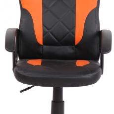 Detská kancelárska stolička Tafo, čierna / oranžová - 2