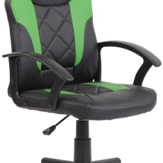 Detská kancelárska stolička Tafo, čierna / zelená - 1