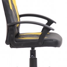 Detská kancelárska stolička Tafo, čierna / žltá - 3