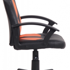 Dětská kancelářská židle Adale, černá / oranžová - 3