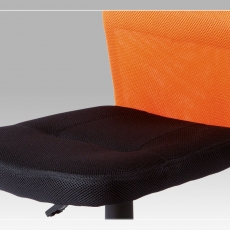 Dětská kancelářská židle Anna, černá/oranžová - 3