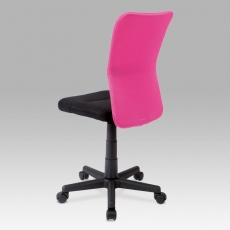 Dětská kancelářská židle Anna, černá/růžová - 2