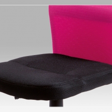 Dětská kancelářská židle Anna, černá/růžová - 3