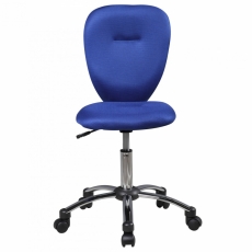 Dětská kancelářská židle Anna, síťovina, modrá - 4