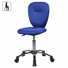 Dětská kancelářská židle Anna, síťovina, modrá - 2