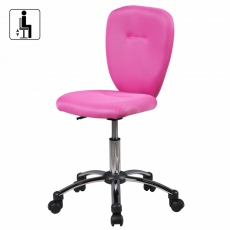 Dětská kancelářská židle Anna, síťovina, růžová - 2