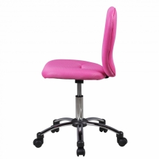 Dětská kancelářská židle Anna, síťovina, růžová - 5