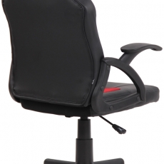 Dětská kancelářská židle Dano, černá / červená - 4