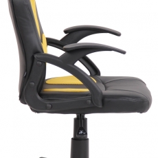 Dětská kancelářská židle Dano, černá / žlutá - 3