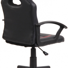 Dětská kancelářská židle Femes, černá / červená - 4
