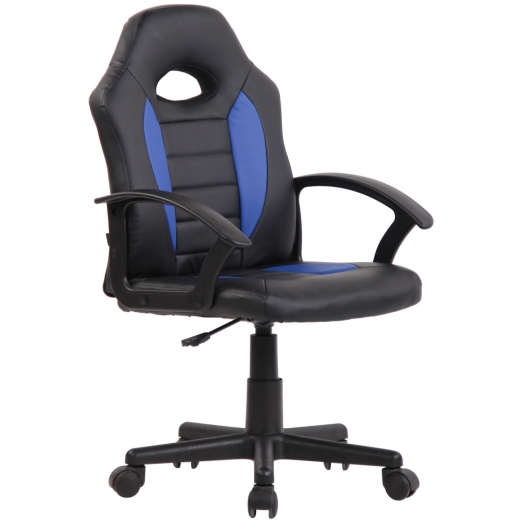 Dětská kancelářská židle Femes, černá / modrá - 1