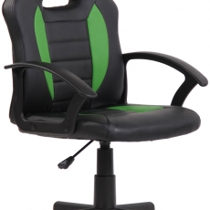 Dětská kancelářská židle Femes, černá / zelená - 1