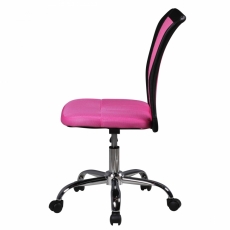 Dětská kancelářská židle Lucas, síťovina, růžová - 4