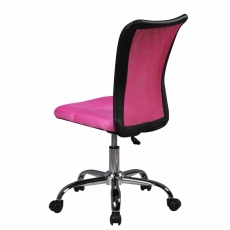 Dětská kancelářská židle Lucas, síťovina, růžová - 5
