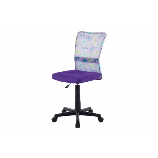 Dětská kancelářská židle Rufin, fialová/motiv - 1