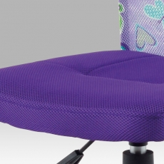 Dětská kancelářská židle Rufin, fialová/motiv - 4