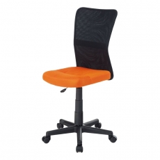 Dětská kancelářská židle Rufin, oranžová/černá - 1