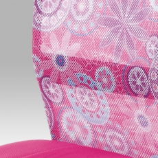 Dětská kancelářská židle Rufin, růžová/motiv - 3