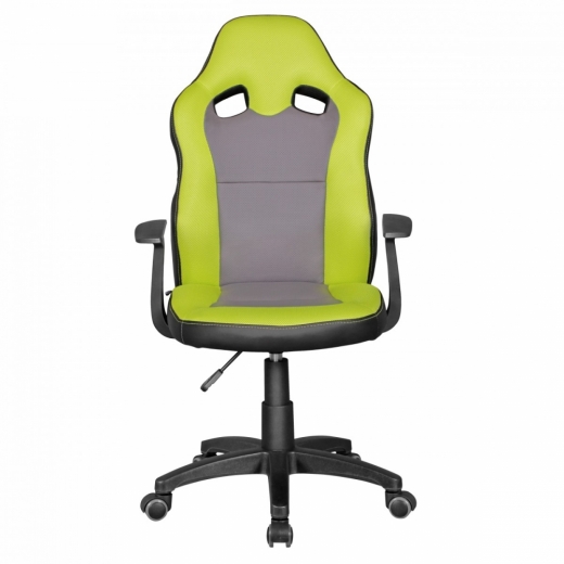 Dětská kancelářská židle Speedy, syntetická kůže, zelená - 1