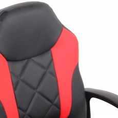 Dětská kancelářská židle Tafo, černá / červená - 5