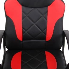 Dětská kancelářská židle Tafo, černá / červená - 6