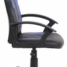Dětská kancelářská židle Tafo, černá / modrá - 3